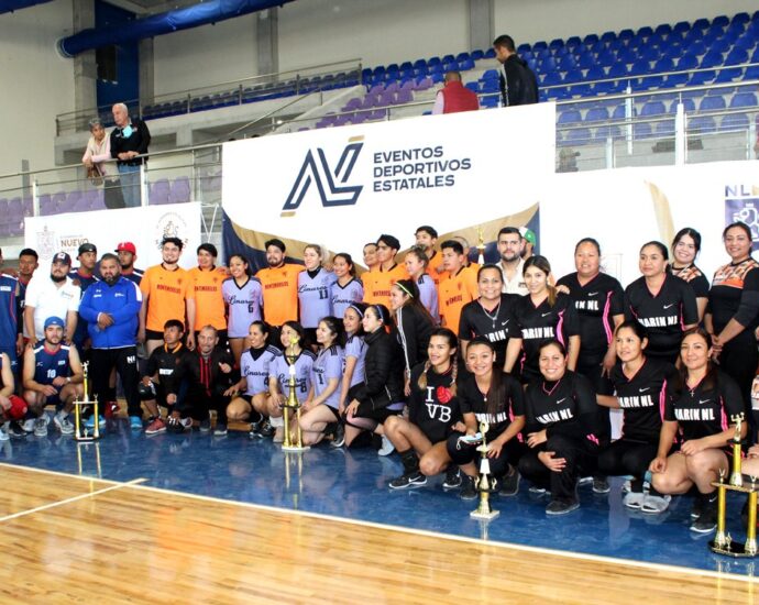 Se coronan Montemorelos y Linares en Juegos Deportivos Rurales de Voleibol 2022 / Foto: INDE