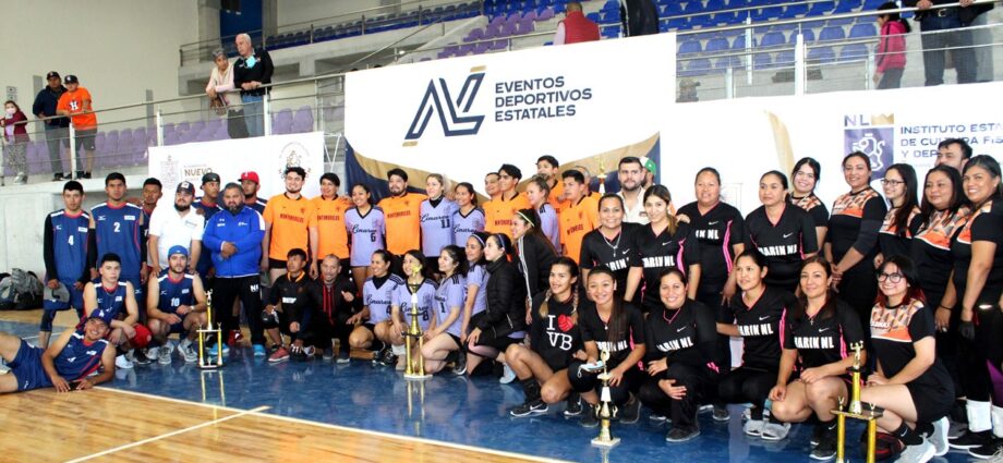 Se coronan Montemorelos y Linares en Juegos Deportivos Rurales de Voleibol 2022 / Foto: INDE