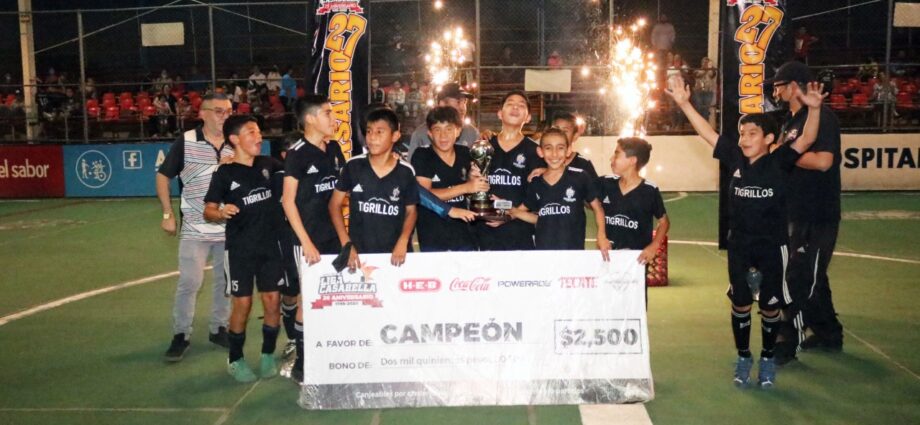 Tigrillos rugen fuerte con el campeonato infantil de fútbol rápido / Foto: Cortesía
