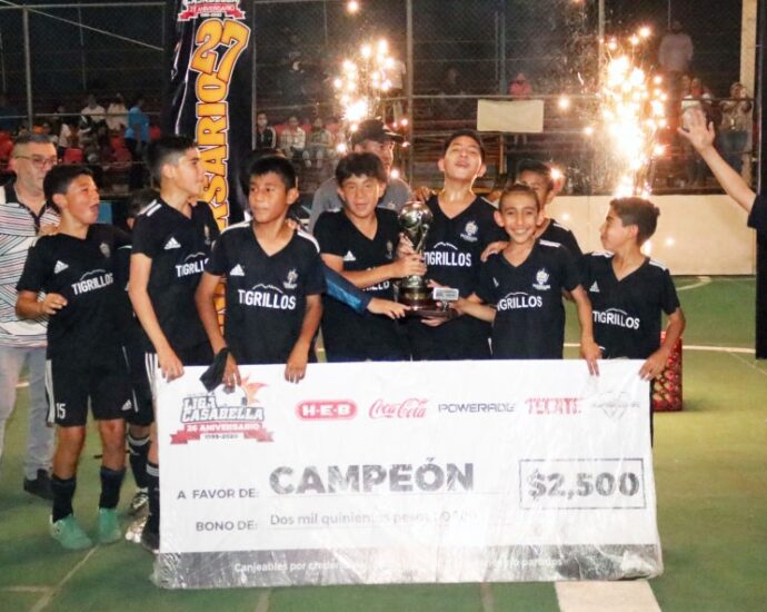 Tigrillos rugen fuerte con el campeonato infantil de fútbol rápido / Foto: Cortesía